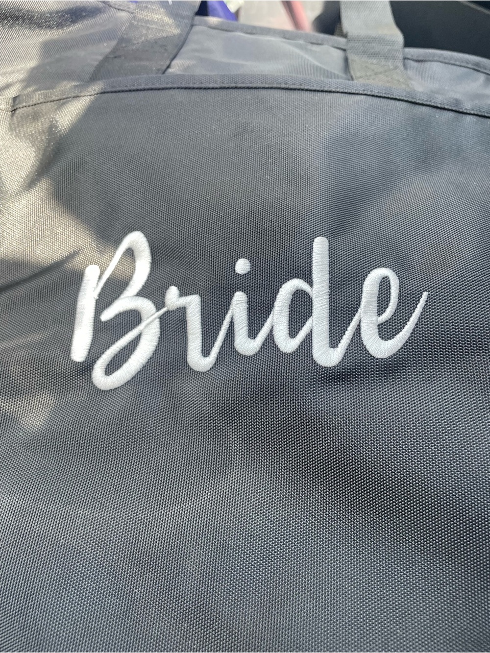 New w/tags 66” WEDDING DRESS TRAVEL GARMENT BAG Wallybags ✨BRIDE EMBROIDERY